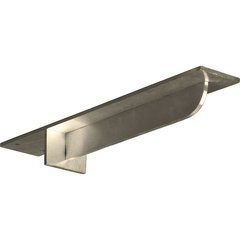 Heaton 3"W x 16"D x 2"H Countertop Bracket - Stainless Steel Stainless Steel Heaton 3"W x 16"D x 2"H Countertop Bracket - Stainless Steel Stainless Steel