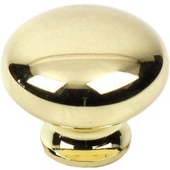 Yaletown 1-1/4 Inch Zinc Die-Cast Knob - Bright Brass Yaletown 1-1/4 Inch Zinc Die-Cast Knob - Bright Brass