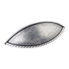 Lenoir 3-3/4 Inch Center to Center Swedish Iron Machined Cabinet Cup Pull Lenoir 3-3/4 Inch Center to Center Swedish Iron Machined Cabinet Cup Pull