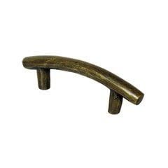 Pulls 2-1/8 Inch Center to Center Unlacquered Antique Brass Cabinet Pull Pulls 2-1/8 Inch Center to Center Unlacquered Antique Brass Cabinet Pull