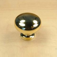 Elite 1-1/4 Inch Diameter Polished Brass Cabinet Knob Elite 1-1/4 Inch Diameter Polished Brass Cabinet Knob
