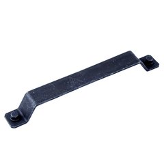 Raw Authentic Pull 7-9/16 inch Center to Center Matte Black Steel Raw Authentic Pull 7-9/16 inch Center to Center Matte Black Steel