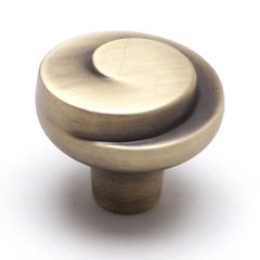 Sonata 1-3/16 Inch Diameter Rustic Brushed Brass Cabinet Knob Sonata 1-3/16 Inch Diameter Rustic Brushed Brass Cabinet Knob