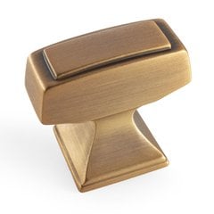 Mulholland 1-1/4 Inch Length Gilded Bronze Cabinet Knob Mulholland 1-1/4 Inch Length Gilded Bronze Cabinet Knob