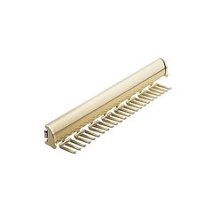 Elite Tie Rack Polished Brass 17-7/8" L - 24 Hook Elite Tie Rack Polished Brass 17-7/8" L - 24 Hook