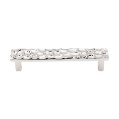 Cobblestone 5-1/16 Inch Center to Center Polished Nickel Cabinet Pull Cobblestone 5-1/16 Inch Center to Center Polished Nickel Cabinet Pull