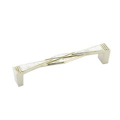 Crescendo 5-5/8 Inch Center to Center Mother of Pearl, Polished Nickel Cabinet Pull Crescendo 5-5/8 Inch Center to Center Mother of Pearl, Polished Nickel Cabinet Pull