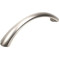 Regal 4 Inch Center to Center Dull Satin Nickel Cabinet Pull Regal 4 Inch Center to Center Dull Satin Nickel Cabinet Pull