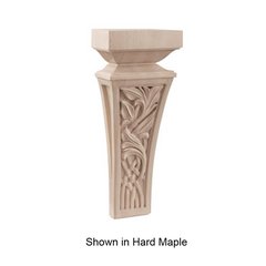 Nouveau Small Corbel Unfinished Walnut Nouveau Small Corbel Unfinished Walnut