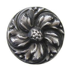 English Garden 1-3/8 Inch Diameter Antique Pewter Cabinet Knob English Garden 1-3/8 Inch Diameter Antique Pewter Cabinet Knob