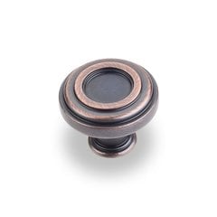 Lafayette 1-3/8 Inch Diameter Dark Brushed Antique Copper Cabinet Knob Lafayette 1-3/8 Inch Diameter Dark Brushed Antique Copper Cabinet Knob