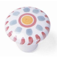 Sorrento 1-1/2 Inch Diameter Hand Painted Cabinet Knob Sorrento 1-1/2 Inch Diameter Hand Painted Cabinet Knob