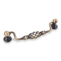 Zurich 5-1/16 Inch Center to Center Antique Brushed Satin Brass Cabinet Pull Zurich 5-1/16 Inch Center to Center Antique Brushed Satin Brass Cabinet Pull