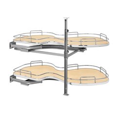 Cloud 18" Double Tier Blind Corner Organizer Left Hand Maple Cloud 18" Double Tier Blind Corner Organizer Left Hand Maple