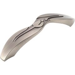 Tulip 3-3/4 Inch Center to Center Antique Pewter Cabinet Pull Tulip 3-3/4 Inch Center to Center Antique Pewter Cabinet Pull