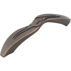 Tulip 3-3/4 Inch Center to Center Antique Bronze Copper Cabinet Pull Tulip 3-3/4 Inch Center to Center Antique Bronze Copper Cabinet Pull