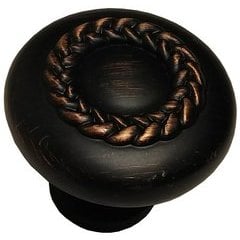 Value Line 1-1/4 inch Diameter (31.7mm) Rope Cabinet Knob - Oil Rubbed Bronze Value Line 1-1/4 inch Diameter (31.7mm) Rope Cabinet Knob - Oil Rubbed Bronze