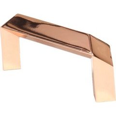 Venus 2-1/2 Inch Center to Center Polished Rose Gold Cabinet Pull Venus 2-1/2 Inch Center to Center Polished Rose Gold Cabinet Pull