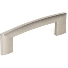 Villon 4 Inch Center to Center Dull Satin Nickel Cabinet Pull Villon 4 Inch Center to Center Dull Satin Nickel Cabinet Pull