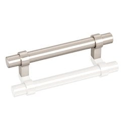 Key Grande 3-3/4 Inch Center to Center Satin Nickel Cabinet Pull Key Grande 3-3/4 Inch Center to Center Satin Nickel Cabinet Pull