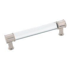 Midway Pull 5-1/16 inch Center to Center Crysacrylic with Satin Nickel Midway Pull 5-1/16 inch Center to Center Crysacrylic with Satin Nickel
