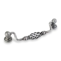 Zurich 5-1/16 Inch Center to Center Swedish Iron Machined Cabinet Pull Zurich 5-1/16 Inch Center to Center Swedish Iron Machined Cabinet Pull
