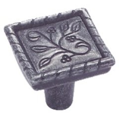 Vineyard 1-1/8 Inch Diameter Wrought Iron Dark Cabinet Knob Vineyard 1-1/8 Inch Diameter Wrought Iron Dark Cabinet Knob