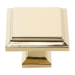 Sutton Place Knob 1-1/4 inch Diameter French Gold Sutton Place Knob 1-1/4 inch Diameter French Gold