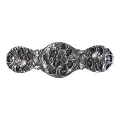 Floral 3 Inch Center to Center Antique Pewter Cabinet Pull Floral 3 Inch Center to Center Antique Pewter Cabinet Pull