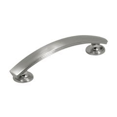 American Diner 3-3/4 Inch Center to Center Satin Nickel Cabinet Pull American Diner 3-3/4 Inch Center to Center Satin Nickel Cabinet Pull