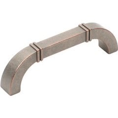 Country 3-3/4 Inch Center to Center Weathered Nickel/Copper Cabinet Pull Country 3-3/4 Inch Center to Center Weathered Nickel/Copper Cabinet Pull