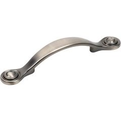 Baroque II 3 Inch Center to Center Brushed Antique Pewter Cabinet Pull Baroque II 3 Inch Center to Center Brushed Antique Pewter Cabinet Pull