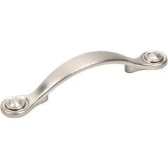 Baroque 3 Inch Center to Center Dull Satin Nickel Cabinet Pull Baroque 3 Inch Center to Center Dull Satin Nickel Cabinet Pull