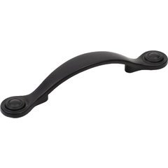 Baroque II 3 Inch Center to Center Matte Black Cabinet Pull Baroque II 3 Inch Center to Center Matte Black Cabinet Pull