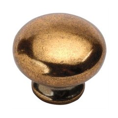 Cottage 1-1/8 Inch Diameter Antique Rose Gold Cabinet Knob Cottage 1-1/8 Inch Diameter Antique Rose Gold Cabinet Knob