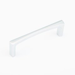 Italian Contemporary 4 Inch Center to Center Polished Chrome Cabinet Pull Italian Contemporary 4 Inch Center to Center Polished Chrome Cabinet Pull
