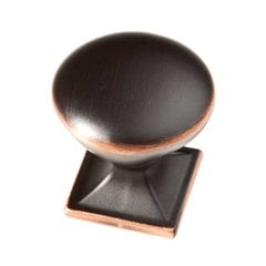 Southampton 1-1/4 Inch Diameter Bronze W/Copper Highlights Cabinet Knob Southampton 1-1/4 Inch Diameter Bronze W/Copper Highlights Cabinet Knob