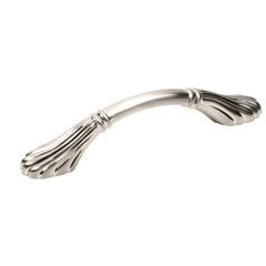 Orchid 3-3/4 Inch Center to Center Satin Nickel Cabinet Pull Orchid 3-3/4 Inch Center to Center Satin Nickel Cabinet Pull