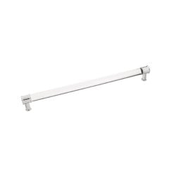 Midway Pull 12 inch Center to Center Crysacrylic with Chrome Midway Pull 12 inch Center to Center Crysacrylic with Chrome
