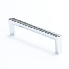 Metro 5-1/16 Inch Center to Center Polished Chrome Cabinet Pull Metro 5-1/16 Inch Center to Center Polished Chrome Cabinet Pull