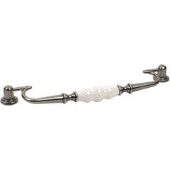 Nordic 8-13/16 Inch Center to Center Antique Pewter/Grey Crackle Cabinet Bail Pull Nordic 8-13/16 Inch Center to Center Antique Pewter/Grey Crackle Cabinet Bail Pull