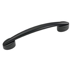 Luna 3-3/4 Inch Center to Center Matte Black Cabinet Pull Luna 3-3/4 Inch Center to Center Matte Black Cabinet Pull