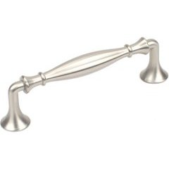 Fiori 4 Inch Center to Center Dull Satin Nickel Cabinet Pull Fiori 4 Inch Center to Center Dull Satin Nickel Cabinet Pull