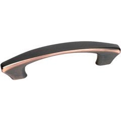 Sierra 3-3/4 Inch Center to Center Antique Bronze W/ Copper Cabinet Pull Sierra 3-3/4 Inch Center to Center Antique Bronze W/ Copper Cabinet Pull