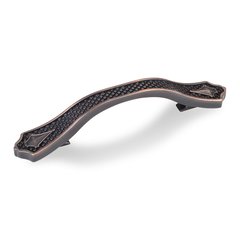 Padua 3-3/4 Inch Center to Center Dark Brushed Antique Copper Cabinet Pull Padua 3-3/4 Inch Center to Center Dark Brushed Antique Copper Cabinet Pull