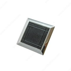 Black & White 2-3/8 Inch Diameter Chrome, Black Cabinet Knob Black & White 2-3/8 Inch Diameter Chrome, Black Cabinet Knob