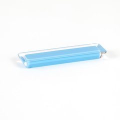 Core 3-3/4 Inch Center to Center Blue Transparent Cabinet Pull Core 3-3/4 Inch Center to Center Blue Transparent Cabinet Pull