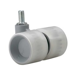 Dual Wheel Caster With Swivel - Light Grey Dual Wheel Caster With Swivel - Light Grey
