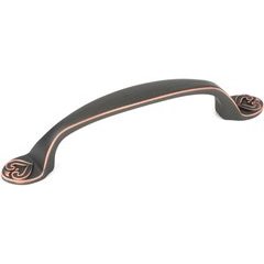 Iris 3-3/4 Inch Center to Center Antique Bronze Copper Cabinet Pull Iris 3-3/4 Inch Center to Center Antique Bronze Copper Cabinet Pull