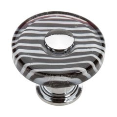 Glass 1-1/2 Inch Diameter Polished Chrome Cabinet Knob Glass 1-1/2 Inch Diameter Polished Chrome Cabinet Knob
